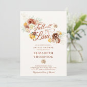 Herbst des Goldenen Bouquet-Brautparty in der Lieb Einladung (Stehend Vorderseite)