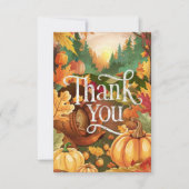 Herbst des hübschen Ahorns Dankeskarte (Vorderseite)