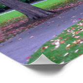 Herbst des öffentlichen Gartens Poster (Ecke)