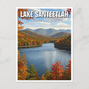 Herbst des Sees Santeetlah North Carolina Reisen Postkarte