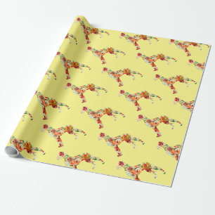 Herbst Deutsche Dogge Geschenkpapier