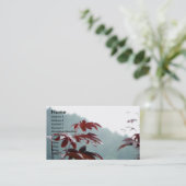 Herbst-Dialog-Visitenkarte Visitenkarte (Stehend Vorderseite)