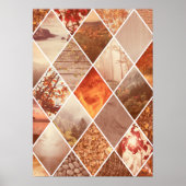Herbst-Diamantenmuster Poster (Vorne)