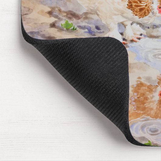 Herbst die Hühnermousepad Mousepad (Ecke)