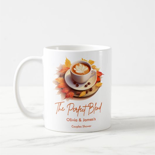 Herbst Die perfekte Mischung Paare Dusche Kaffeetasse (Links)