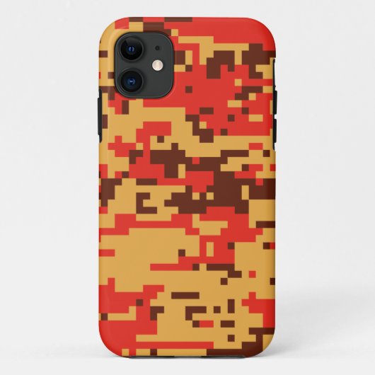 Herbst-Digital-Tarnmuster Case-Mate iPhone Hülle (Rückseite)