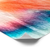 Herbst Dirty Art Graffiti. Gefärbte Krawatte Shibo Poster (Ecke)