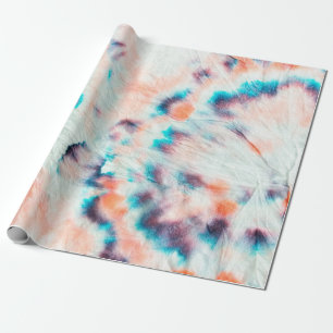 Herbst Dirty Art Graffiti. Tie Dye Shibori. Bordo  Geschenkpapier