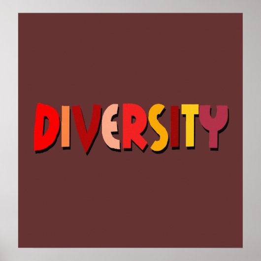 Herbst-Diversity-Poster Poster (Vorne)