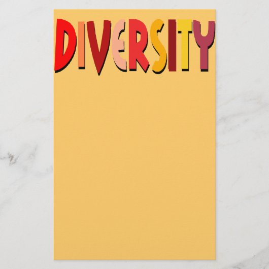 (Herbst) Diversity Senf Stationery Briefpapier (Vorderseite)