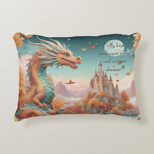 Herbst-Drache Sternenträume Schloss Dekokissen