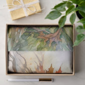Herbst-Dryade fällt Blätter Seidenpapier (Geschenk)