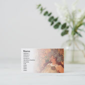 Herbst durch Alphonse Mucha Custom Visitenkarte (Stehend Vorderseite)