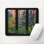 Herbst durch das Fenster Mousepad (Mit Mouse)