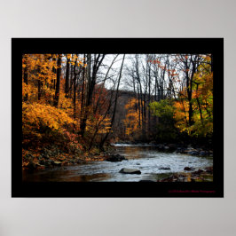 Herbst durch das Stream Poster #0151