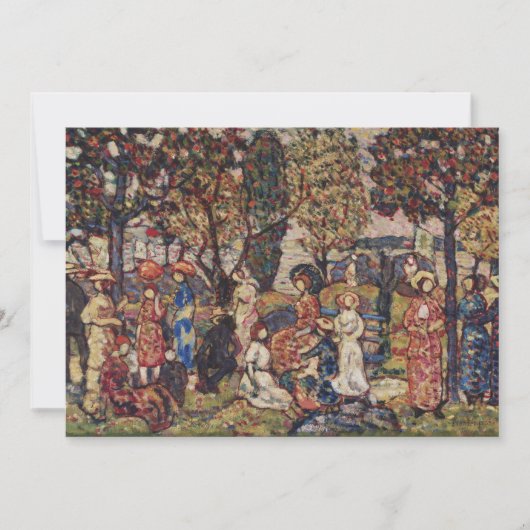 Herbst durch Maurice Prendergast, Vintage Kunst (Vorderseite)
