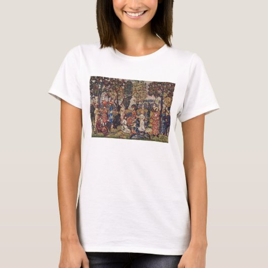 Herbst durch Maurice Prendergast, Vintage Kunst T-Shirt (Vorderseite)