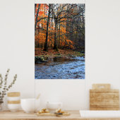 Herbst durch Stream Print #154 Poster (Küche)