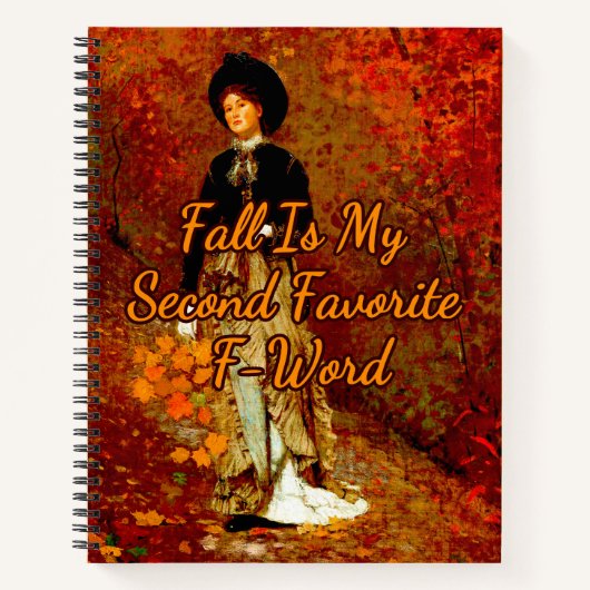 Herbst durch Winslow Homer Notebook Notizblock (Vorderseite)