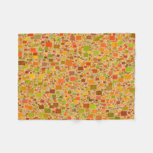 Herbst-Echo mit Ziegeln gedeckter Grafik-Entwurf Fleecedecke (Vorderseite (Horizontal))