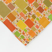 Herbst-Echo mit Ziegeln gedeckter Grafik-Entwurf Fleecedecke (Ecke)