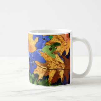 Herbst-Eiche verlässt Tasse