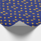 Herbst-Eichelmuster Geschenkpapier (Ecke)