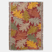 Herbst-Eichen-Blätter Decke (Vorderseite Vertikal)