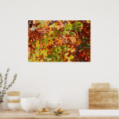Herbst-Eichen-Tapete Poster (Küche)