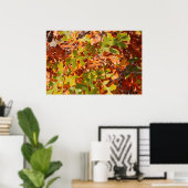 Herbst-Eichen-Tapete Poster (Heimbüro)