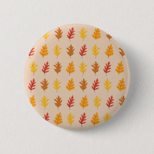 Herbst-Eichenlaub Button