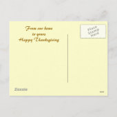 Herbst-Eichenlaub-Dankeskarten-Postkarte Feiertagspostkarte (Rückseite)