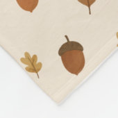 Herbst-Eichenmuster-Wurfdecke Fleecedecke (Ecke)