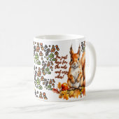Herbst-Eichhörnchen-Abenteuer Kaffeetasse (VorderseiteRechts)