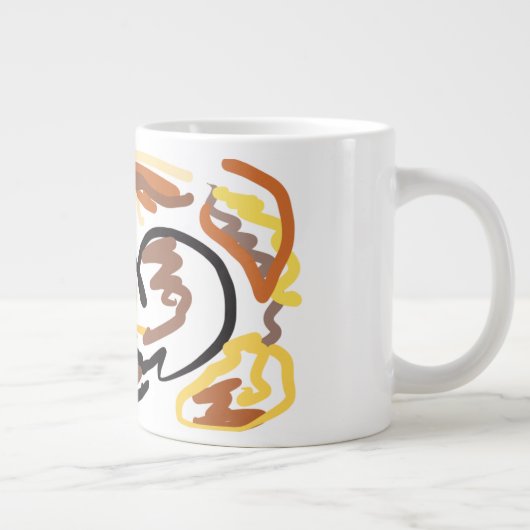 Herbst Eichhörnchen Art Jumbo-Tasse (Rechts)