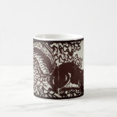 Herbst Eichhörnchen Brawn Tile Kunst Herbst Waldla Kaffeetasse (Mittel)