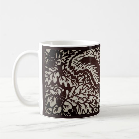 Herbst Eichhörnchen Brawn Tile Kunst Herbst Waldla Kaffeetasse (Links)
