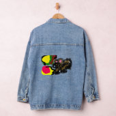 Herbst Eichhörnchen flauschig Jeansjacke (Hangar)