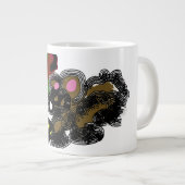 Herbst Eichhörnchen flauschig Jumbo-Tasse (Vorderseite Rechts)
