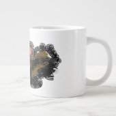 Herbst Eichhörnchen flauschig Jumbo-Tasse (Rechts)