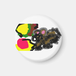 Herbst Eichhörnchen flauschig Magnet