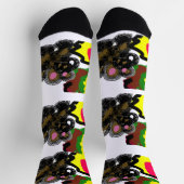 Herbst Eichhörnchen flauschig Socken (Oben)