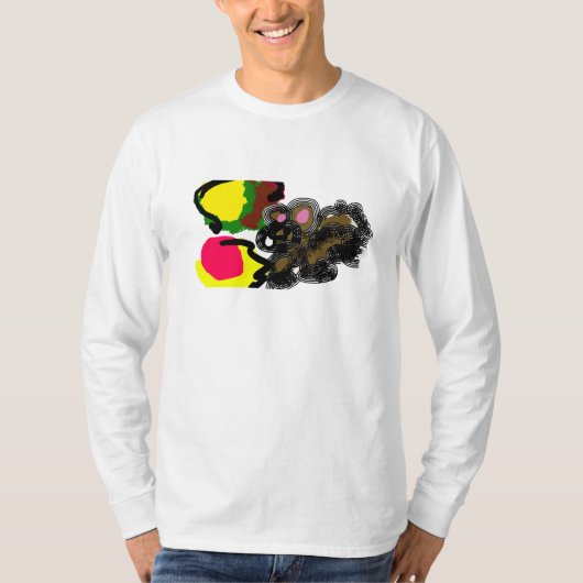 Herbst Eichhörnchen flauschig T-Shirt (Vorderseite)