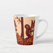 🐿️ Herbst-Eichhörnchen-Latte-Mug Milchtasse (Rechts)