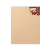 🐿️ Herbst-Eichhörnchen Notizblock - Schreibtisch (Rotiert)