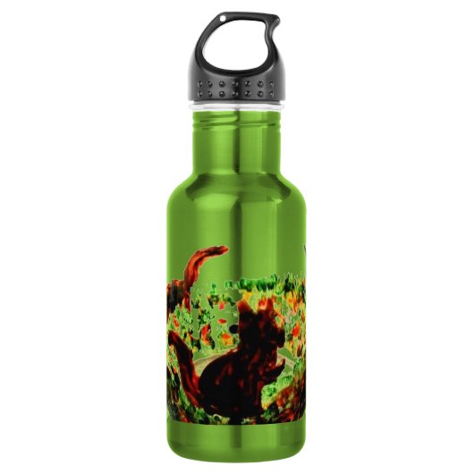 Herbst-Eichhörnchen Trinkflasche (Vorderseite)