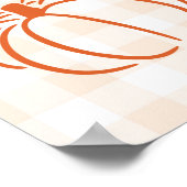 Herbst ein kleines Pumpkin Baby Dusche Begrüßungsz Poster (Ecke)