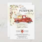 Herbst ein kleines Pumpkin Fall Baby Dusche Einladung (Vorne/Hinten)