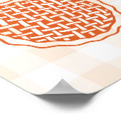 Herbst ein kleines Süsse Pie Baby Dusche Begrüßung Poster (Ecke)