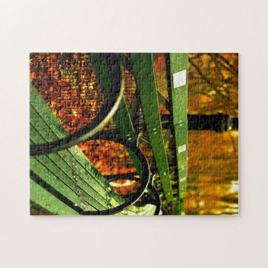 Herbst - Ein Platz im Central Park. Puzzle (Horizontal)